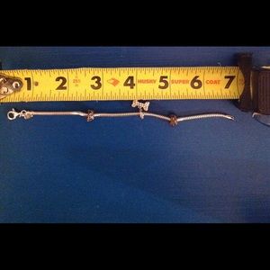 Pandora 6 INCH Sterling Silver Charm Bracelet.